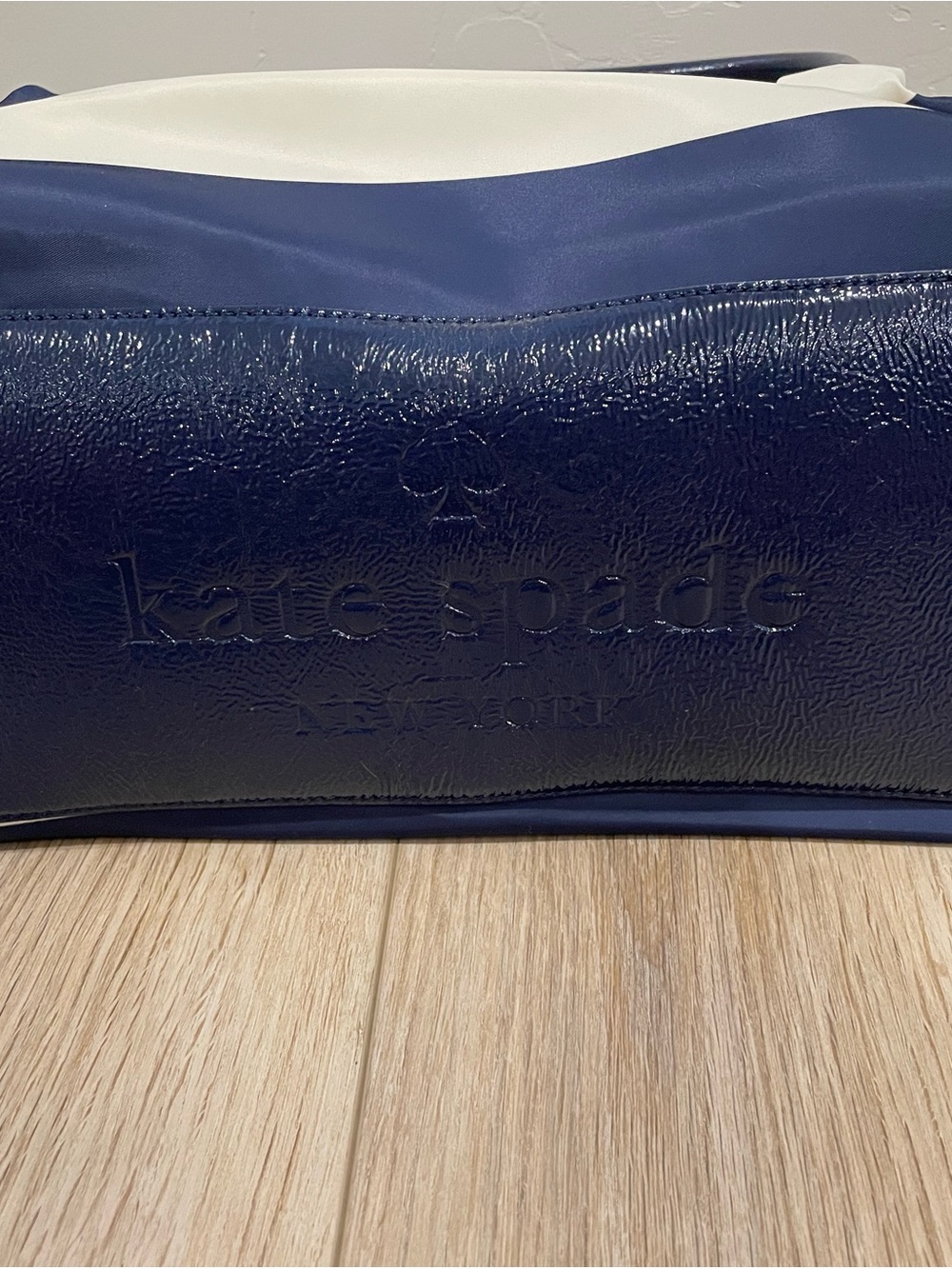 NWOT Kate Spade Navy and Cream Striped Women’s Nylon Tote Bag - Picture 8 of 12